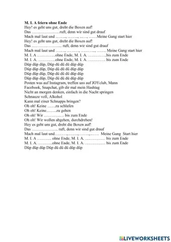 Lied: M.I.A. feiert ohne Ende