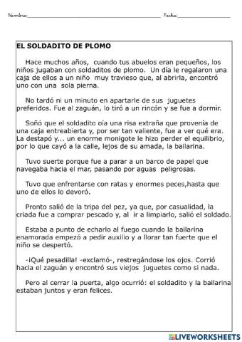 El soldadito de plomo