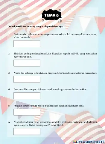 Tutor Sukses 2023-24 Bahasa Melayu Tahun 3 - Tema 6