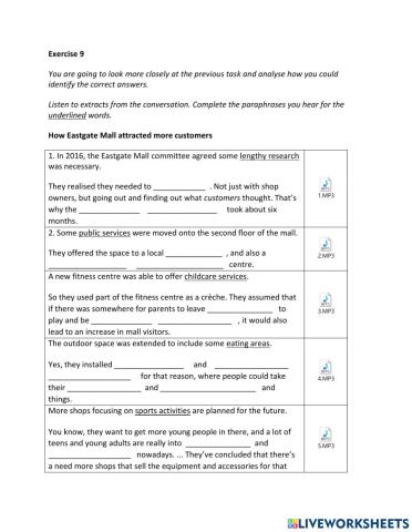 IE2, Unit 6, Listening, Exercise 10