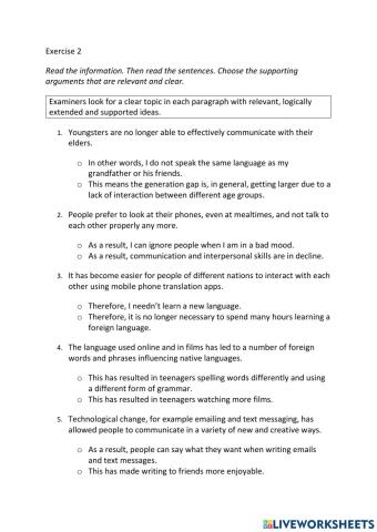 IE3, Unit 6, Writing, Exercise 2