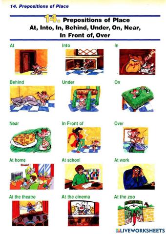 Prepositions of place