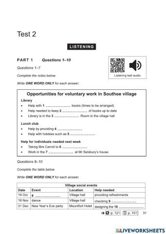 CAM IELTS LISTENING - TEST 2