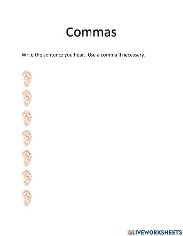 Listening and Commas