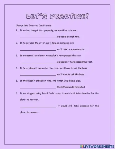 Inverted conditionals