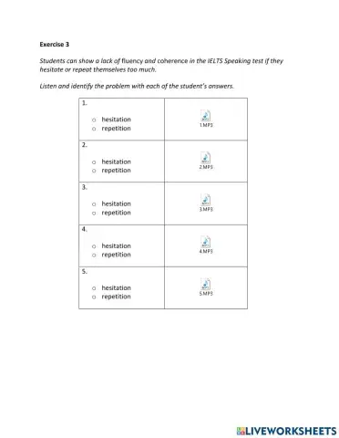 IE2, Unit 6, Speaking, Exercise 3