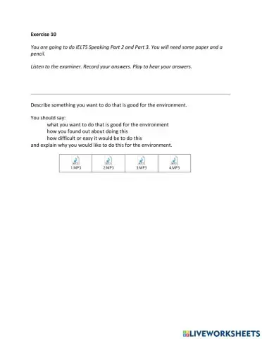 IE2, Unit 6, Speaking, Exercise 10