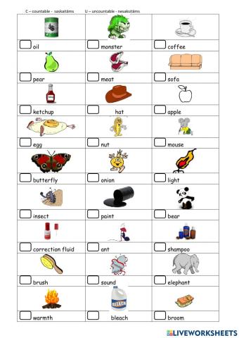 Countable Uncountable