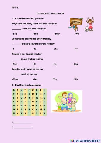 Diagnostic evaluation