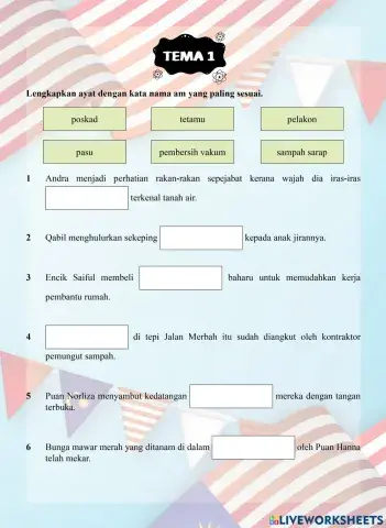 Tutor Sukses 2023-24 Bahasa Melayu Tahun 5 - Tema 1
