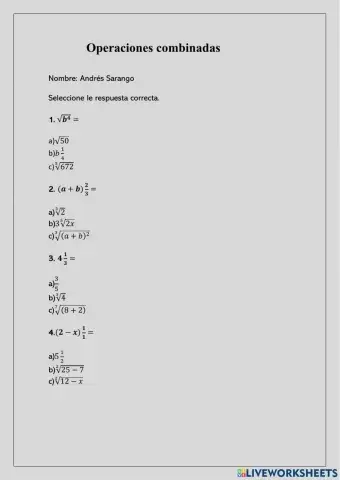 Operaciones combinadas