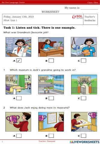 FFs4 - Unit 1 TET Holiday