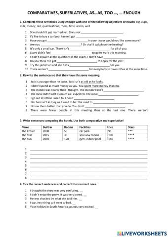 Comparison of adjectives