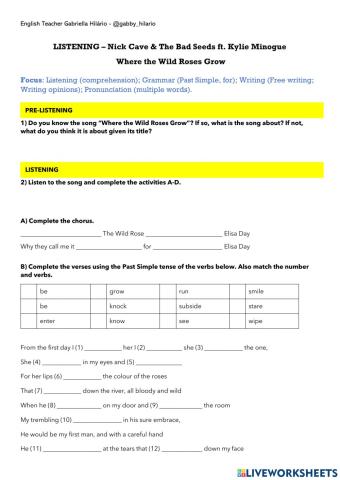 LISTENING – Nick Cave & The Bad Seeds ft. Kylie Minogue   Where the Wild Roses Grow