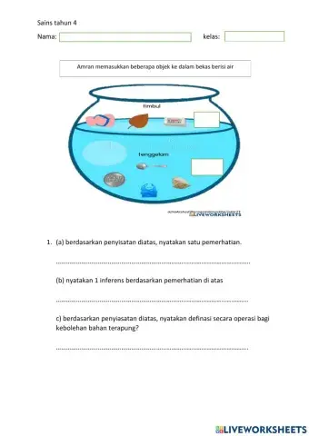 Latihan sains tahun 4