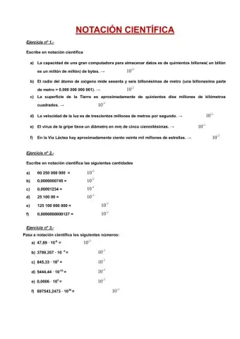 NOTACIÓN CIENTÍFICA