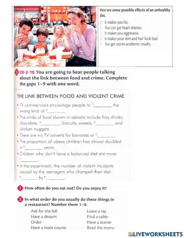 ExAct Food  Eating outListening