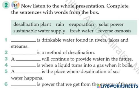 Desalination