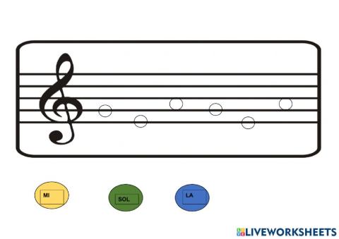 Notas:sol,mi y la