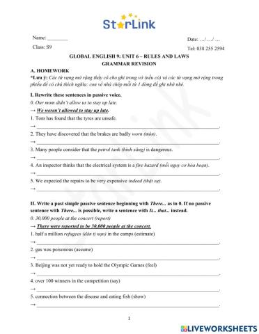 Viet teacher-S9-Week 22-U6-Gram revision