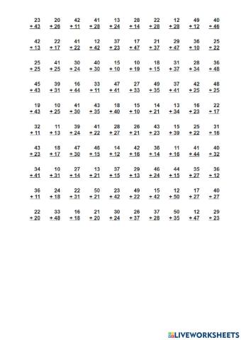 Dviženklių skaičių sudėtis