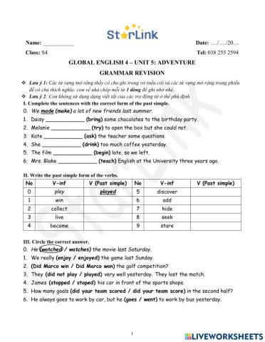 Viet-W22-S4-U5-GRAM-REVISION