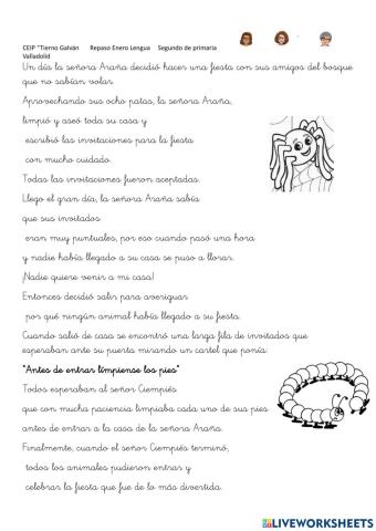 Enero repaso de Lengua