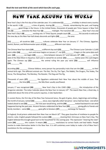 New Year around the world