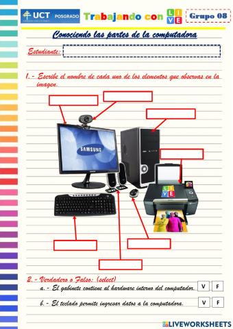 Partes de la computadora