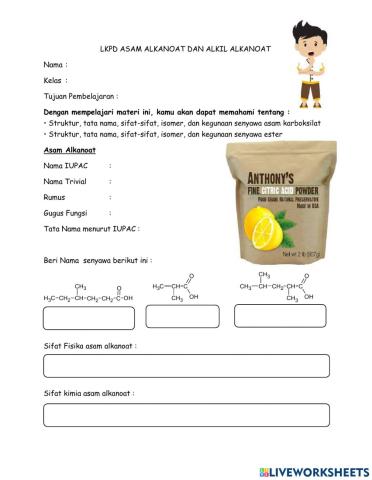 asam karboksilat dan ester