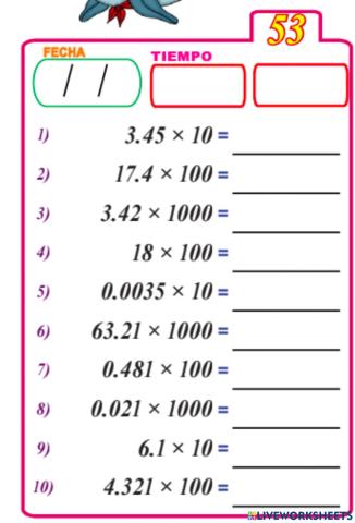 Tabla pitagórica -53