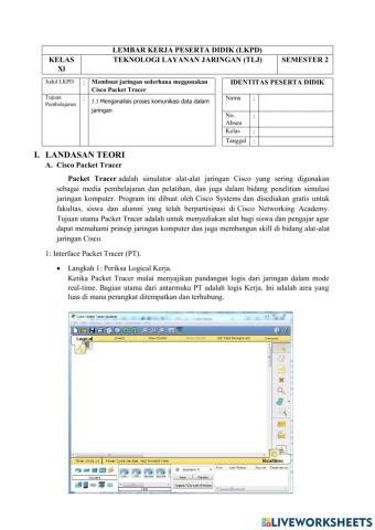 Pengenalan Cisco Packet Tracer