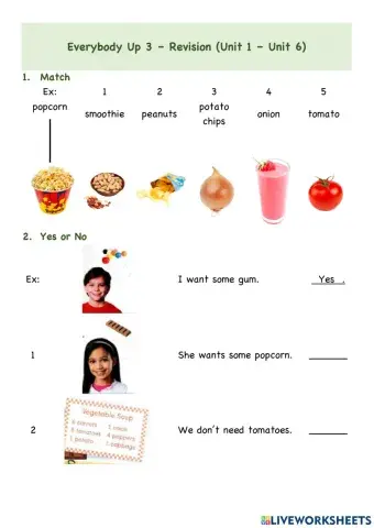 Everybody Up 3 (Unit 1 - Unit 6 Revision)