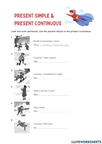Present simple or continuous