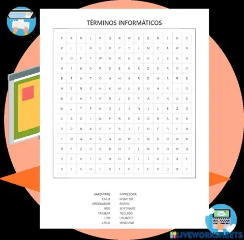 Sopa de letras de informática