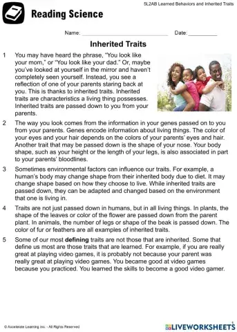 5L2AB Reading Science