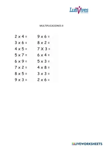 Multiplicaciones
