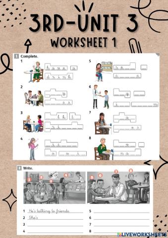 3rd-UNIT 3-WORKSHEET 1