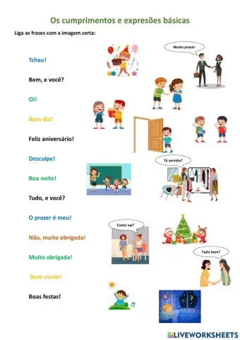 Cumprimentos e expressoes basicas