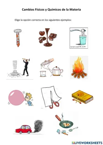 Cambios físicos y quimicos de la materia