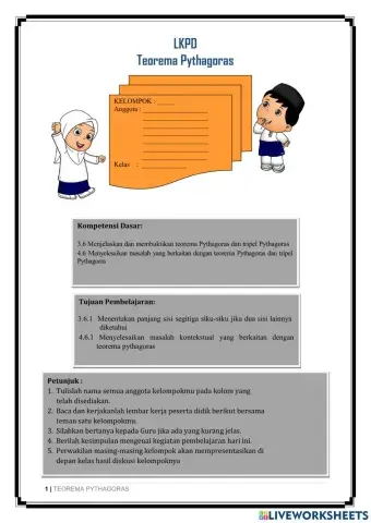 LKPD Teorema Pythagoras 1