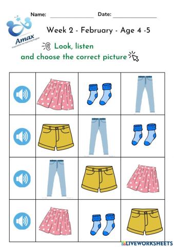 Week 2 - February - Age 4-5