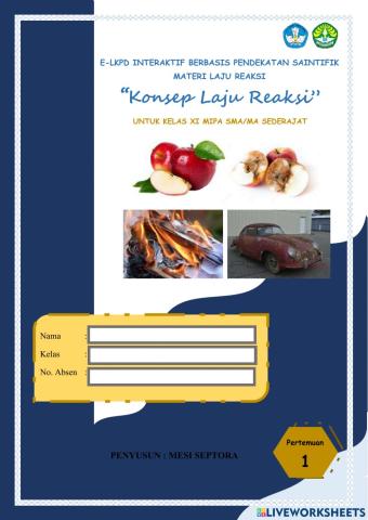 Pertemuan 1 Laju Reaksi