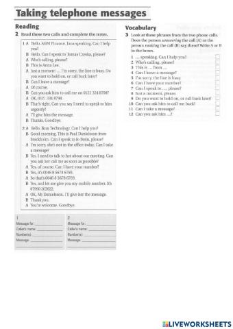 Taking phone masseges