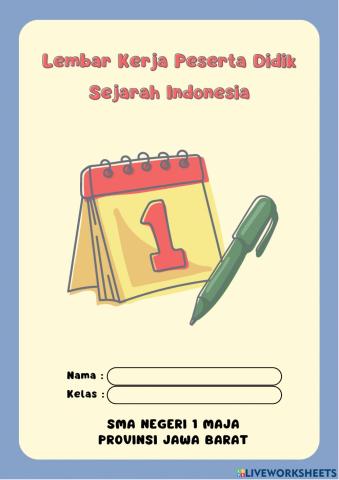 LKPD SEJARAH INDONESIA KELAS XI IPA SMT 2