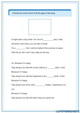 Song, Happy - Pharrell Williams