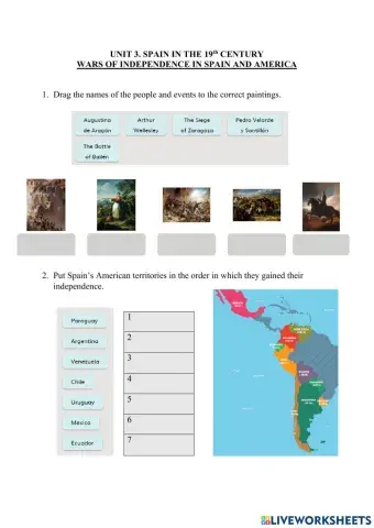 3.2 Spain in the 19th C. America's Independence