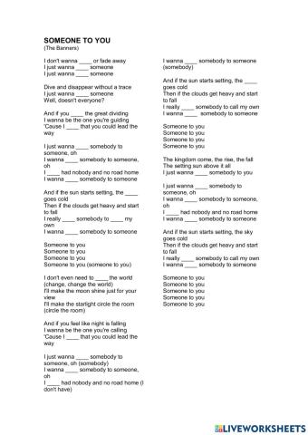 Someone to you - The Banners