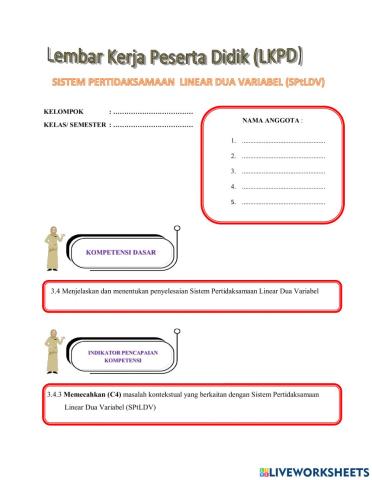 E-LKPD MATERI SPtLDV