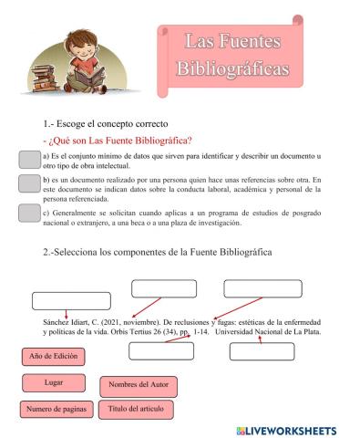 Las Fuentes Bibliográficas